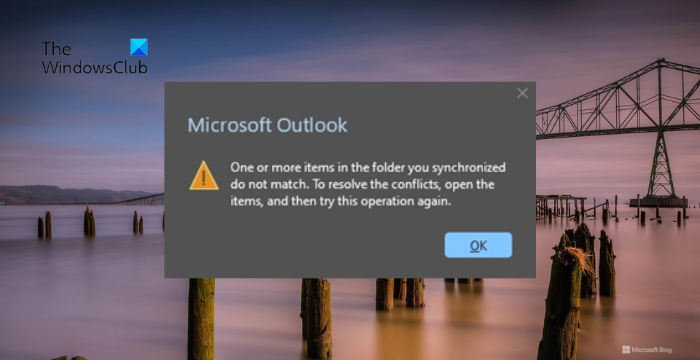 您同步的文件夹中的一个或多个项目不匹配Outlook错误-电脑知识-