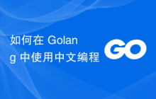如何在 Golang 中使用中文编程