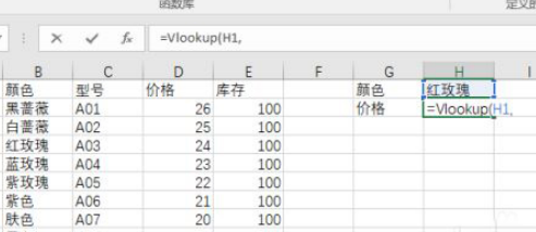 Application of VLOOKUP function in Excel function formula