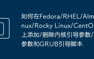 How to add/remove kernel boot parameters/parameters and GRUB boot script on Fedora/RHEL/AlmaLinux/Rocky Linux/CentOS streams