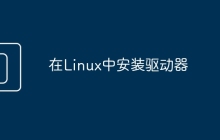 在Linux中安装驱动器
