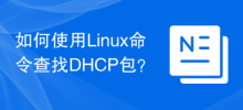如何使用Linux指令查找DHCP包？