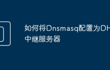 如何将Dnsmasq配置为DHCP中继服务器