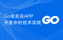 Go语言在APP开发中的技术实践