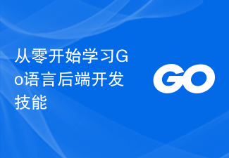 从零开始学习Go语言后端开发技能