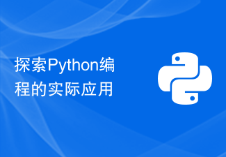 探索Python编程的实际应用