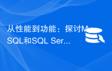 从性能到功能：探讨MySQL和SQL Server的差异