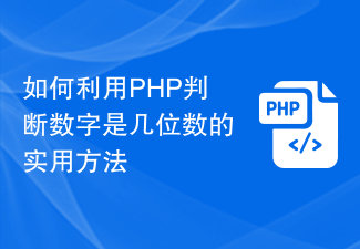 PHP を使用して数値の桁数を決定するにはどうすればよいですか?