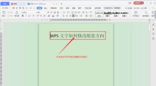 WPS文字方向怎么修改_WPS文字方向修改方法-办公软件-