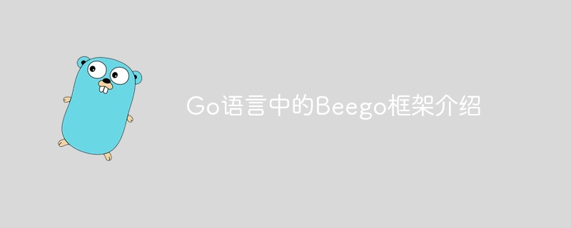 go语言中的beego框架介绍