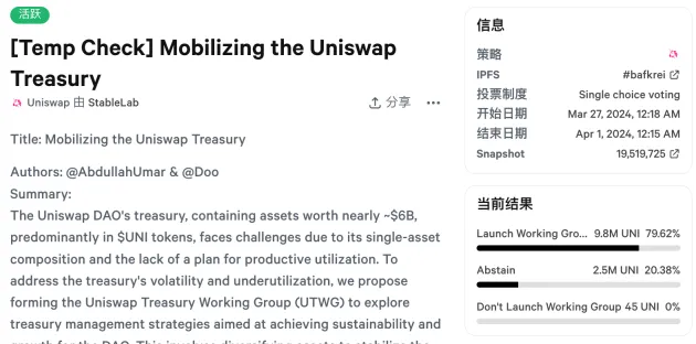 Uniswap最新提案!国库资产须多元化 以抗崩跌并创造额外收入