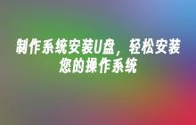 制作系统安装U盘，轻松安装您的操作系统