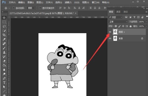 Introduction to the process of extracting line drawings in PS