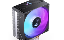 乔思伯推出 CR-1000E 单塔风冷散热器：120mm 风扇 + 4 热管、黑白双色