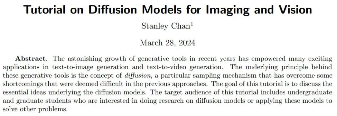 值得你花时间看的扩散模型教程，来自普渡大学