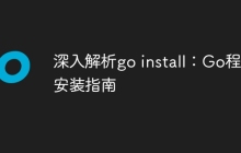 深入解析go install：Go程序安装指南