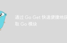 通过 Go Get 快速便捷地获取 Go 模块