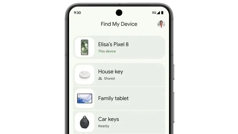 Google launches Find My Device network for Android devices to track lost devices and be compatible with third-party trackers