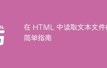 在 HTML 中读取文本文件的简单指南