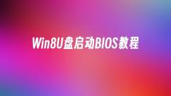 Tutoriel BIOS de démarrage sur disque Win8U
