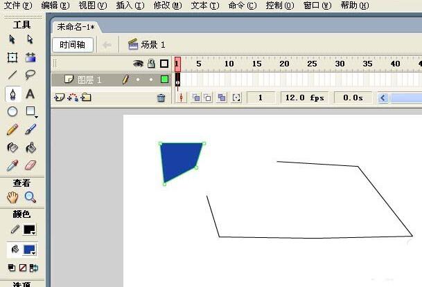 Flash钢笔工具怎么使用-Flash使用钢笔工具做出基础图形的方法