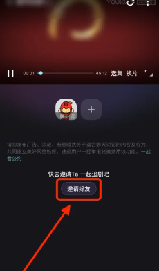 优酷视频一起看功能在哪