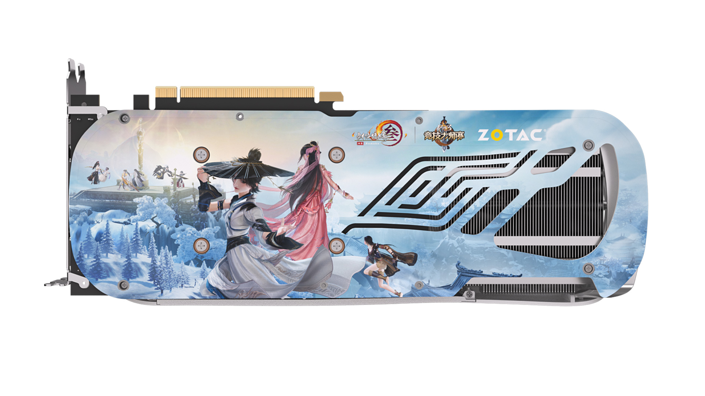 索泰推出《剑网 3》竞技大师赛联名定制版显卡，基于 RTX 4070 Ti SUPER 月白显卡打造