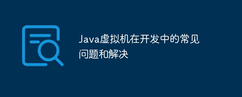 Java虚拟机在开发中的常见问题和解决-java教程-