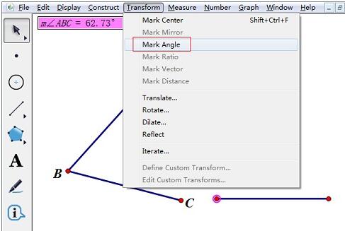 Langkah terperinci untuk melukis sudut yang sama dengan sudut yang diketahui pada pad lakar geometri