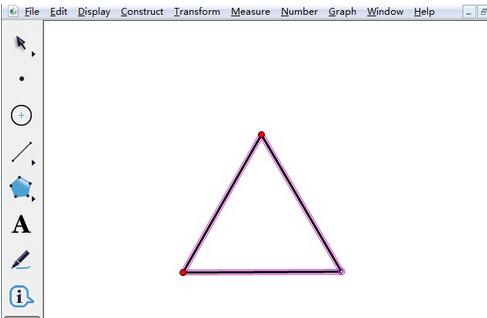 Le processus opérationnel de construction de triangles équilatéraux avec un carnet de croquis géométrique