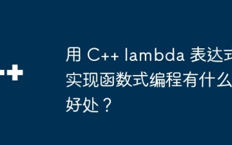 Apakah faedah menggunakan ungkapan lambda C++ untuk pengaturcaraan berfungsi?