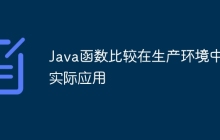 Java函数比较在生产环境中的实际应用