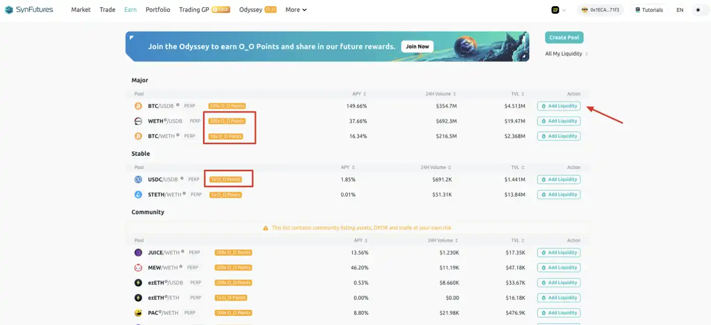SynFutures 潜在空投价值分析和交互策略