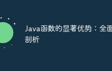 Java函数的显著优势:全面剖析