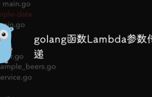 golang函数Lambda参数传递