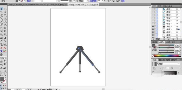 ai绘制望远镜的简单方法