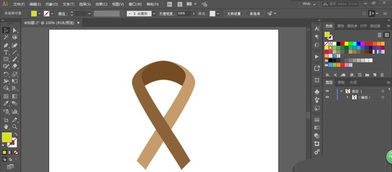 ai制作丝带的图文方法