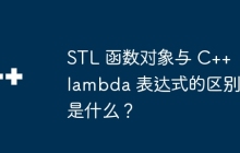 STL 函数对象与 C++ lambda 表达式的区别是什么？