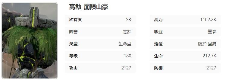 《星际52区》高勃角色技能属性介绍