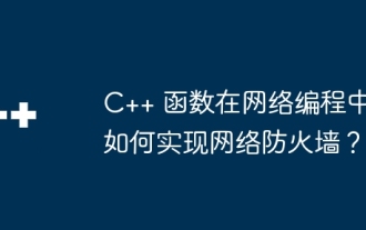 How do C++ functions implement network firewalls in network programming?