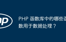 PHP 函数库中的哪些函数用于数据处理？