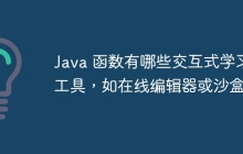 Java 函数有哪些交互式学习工具,如在线编辑器或沙盒?