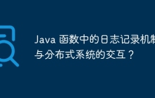 Java 函数中的日志记录机制与分布式系统的交互？