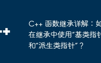 C++関数継承の詳しい解説:継承で「基底クラスポインタ」と「派生クラスポインタ」を使うには?