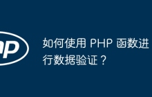 如何使用 PHP 函数进行数据验证？