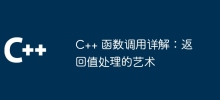 Explication détaillée des appels de fonction C++ : l'art du traitement des valeurs de retour
