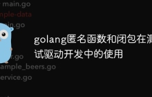 golang匿名函数和闭包在测试驱动开发中的使用