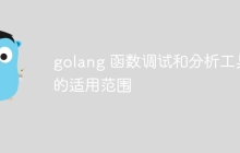 golang 函数调试和分析工具的适用范围