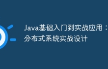 Java基础入门到实战应用：分布式系统实战设计