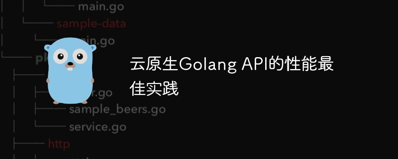 云原生Golang API的性能最佳实践